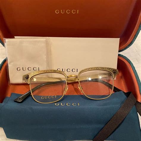 paolo gucci gold frames|gucci gold frame glasses.